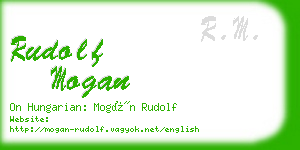 rudolf mogan business card